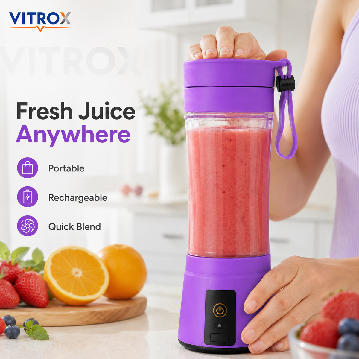Portable Rechargeable Juice Blender