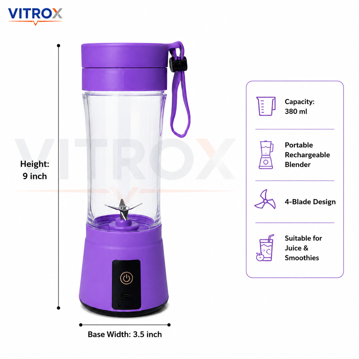 Portable Rechargeable Juice Blender