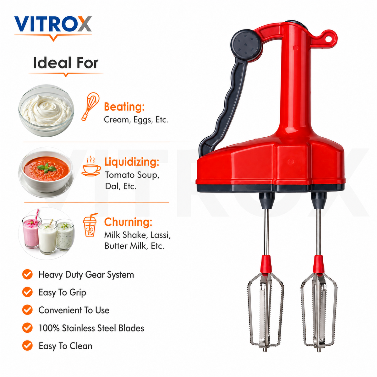 Jumbo Manual High Speed Blender