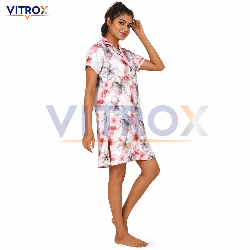 Women’s European Satin  Nightdress