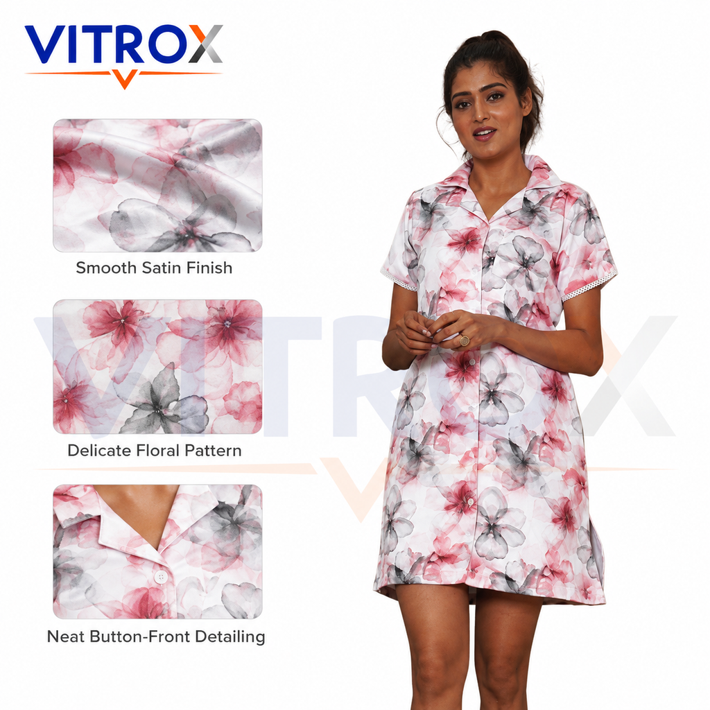 Women’s European Satin  Nightdress