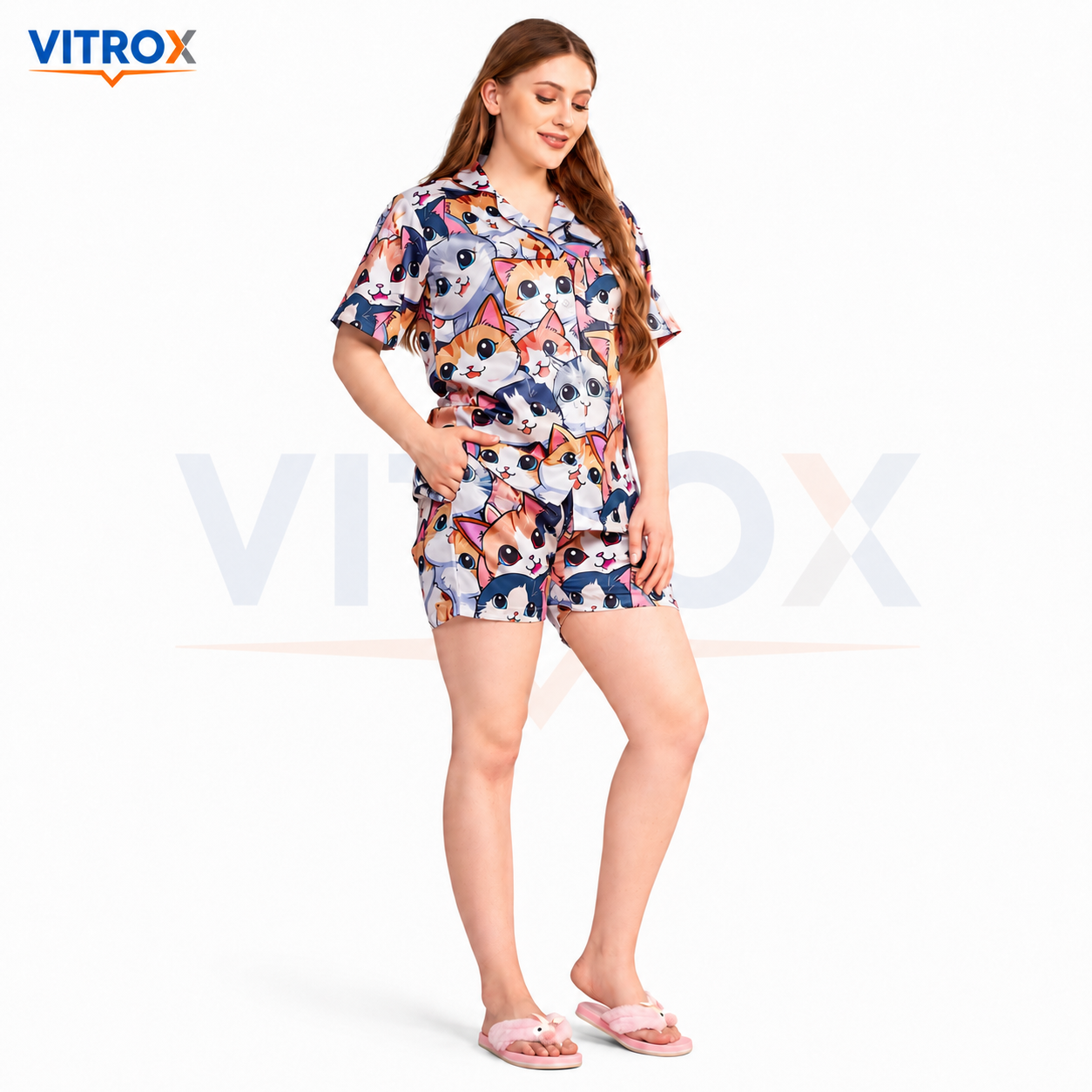 Women’s 2-Piece Cotton Blend Night Suit Set