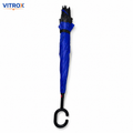 Reverse Car Umbrella with C-Shaped Handle