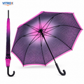 Pink & Black Colourful Dot Umbrella –  Rain Umbrella