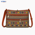 Vitrox Multicolor Printed Ladies Sling Bag with Adjustable Shoulder Strap