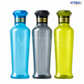 Vitrox 3-Piece Paris fridge bottle  (1000 ml) | Reusable Multi Colour Bottles