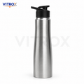 Stainless Steel Water Bottle | Sporty Lid, Leak Proof, Food Grade Bottle for Gym, Office & Travel – Steel Finish