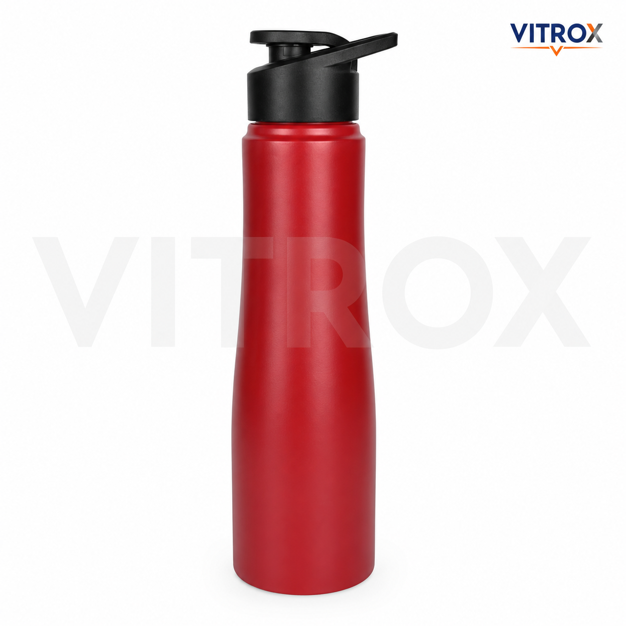 Red Water Bottle 1000 ML – Leak Proof BPA Free Reusable Stainless steel Bottle with Flip-Top Lid