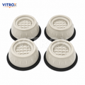 Vitrox Anti Vibration Stand Pads 4 Pcs Set for Washing Machine & Fridge – Cream Black