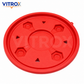 Vitrox Heavy Duty Multipurpose Red Trolley – 90 Kg Capacity Plastic Moving Base with 4 Smooth Caster Wheels