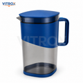 Vitrox 2000ML Fusion Jug – Blue Transparent Plastic Water & Juice Jug with Leak-Proof Lid and Sturdy Handle