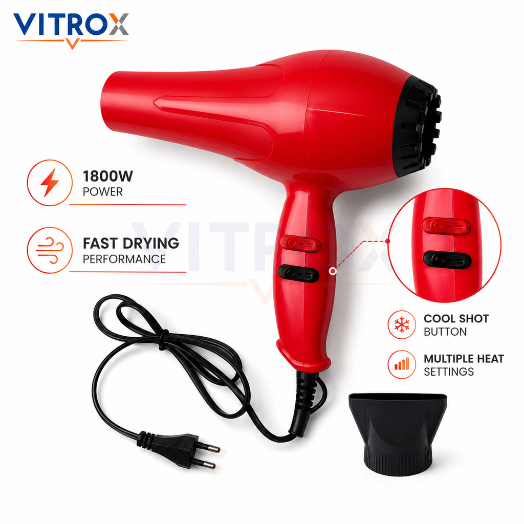 Professional Hair Dryer with Multiple Heat Settings