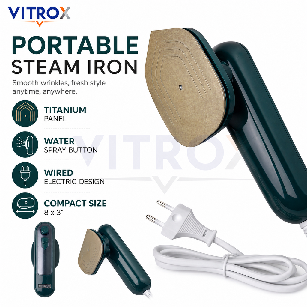 Portable Handheld Steam Iron with Water Spray
