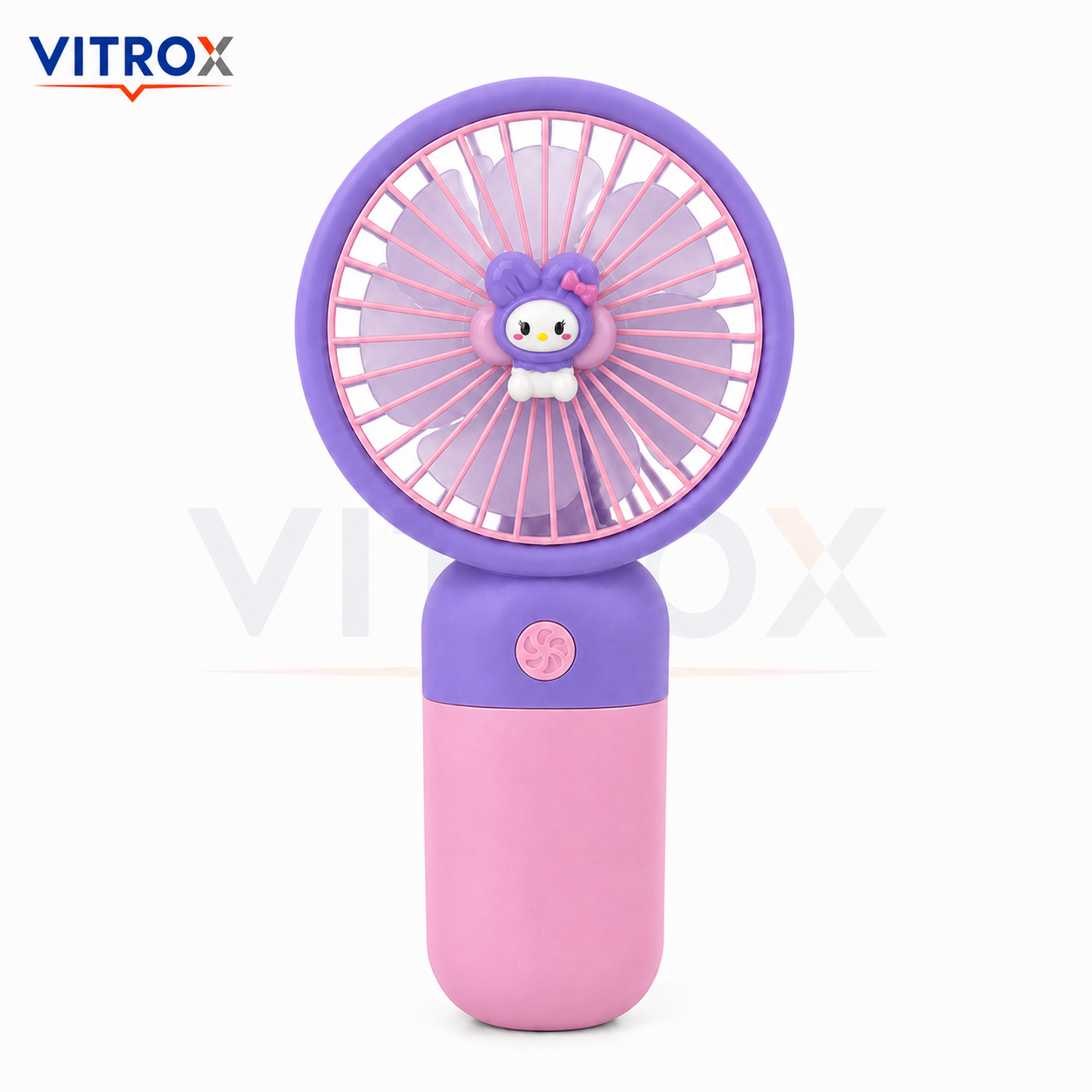 Mini USB Rechargeable Handheld Fan with Detachable Desktop Base