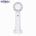 Mini Handheld Fan with Detachable Base – 3-Speed USB Rechargeable Portable Fan