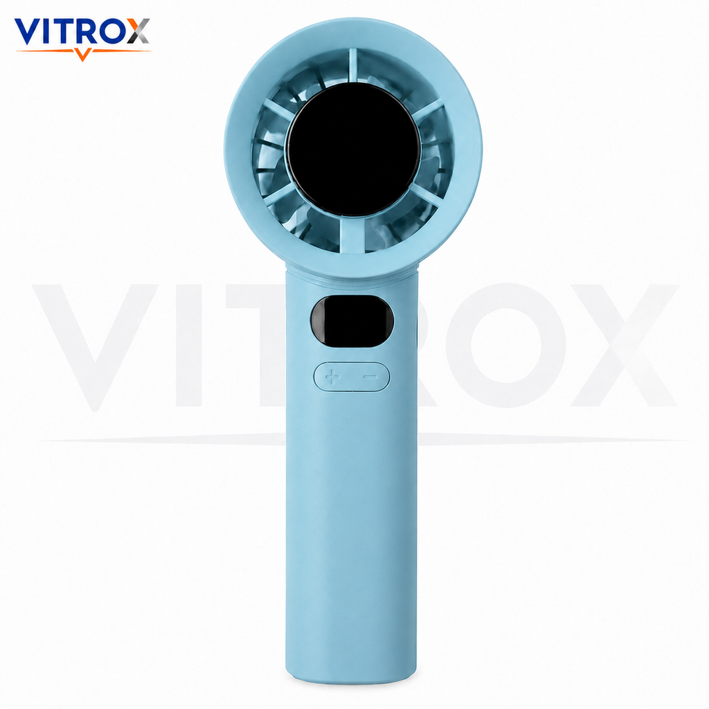 VITROX Digital Display Mini Handheld Fan