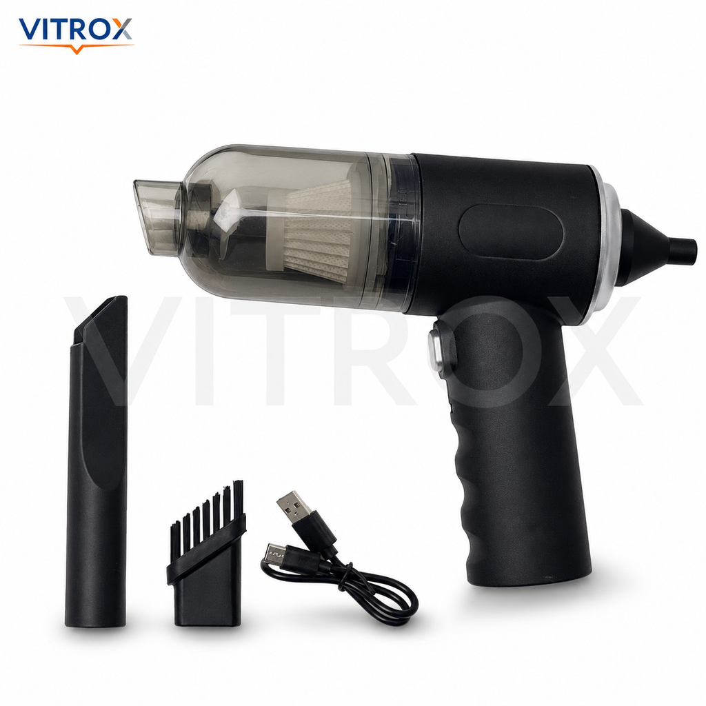 Rechargeable Handheld Car Vacuum Cleaner  – Black
