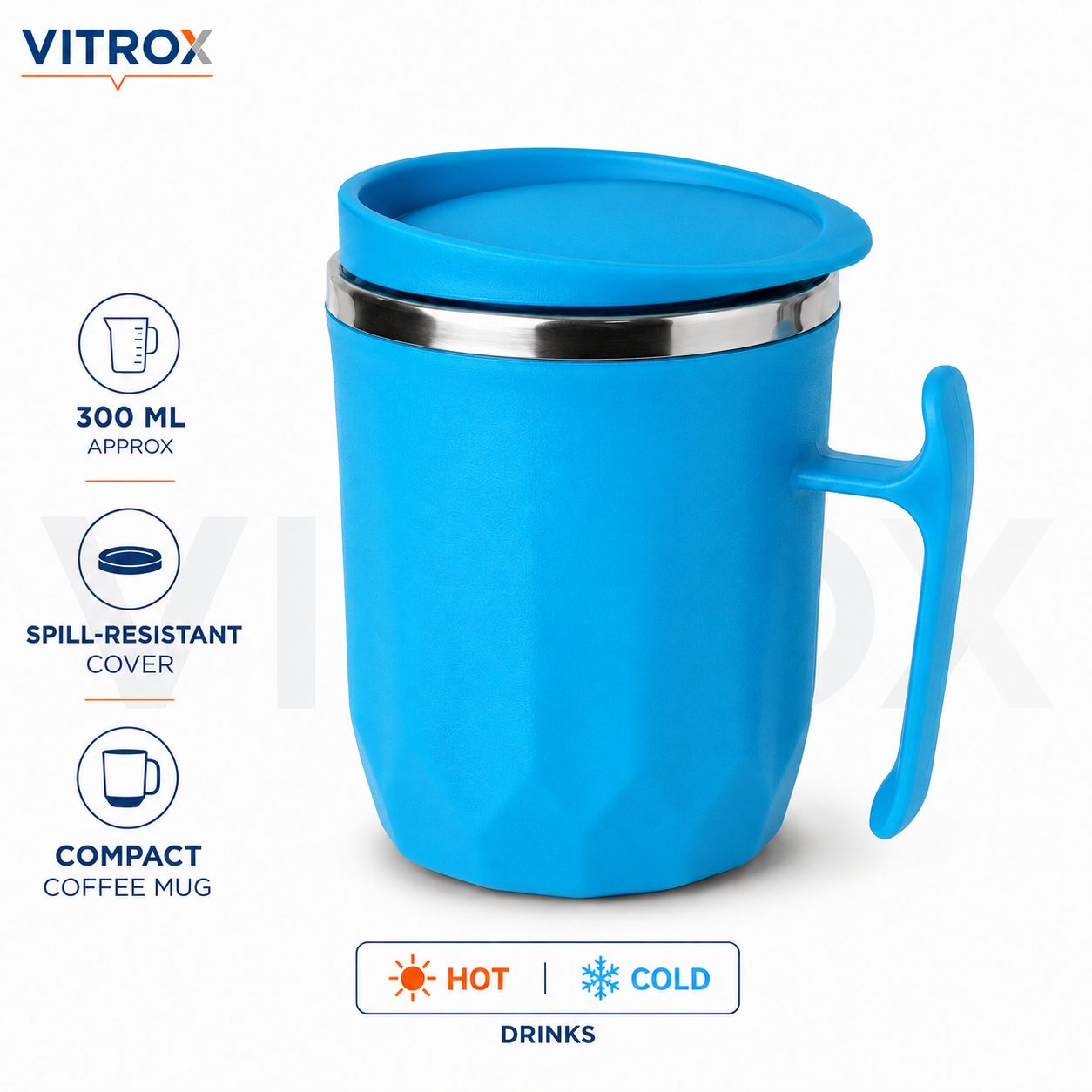 Hot & Cold Insulated Coffee Mug - 300ml
