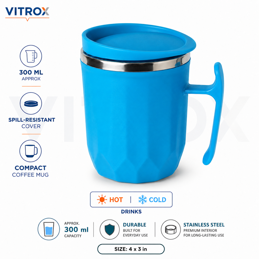 Hot & Cold Insulated Coffee Mug - 300ml