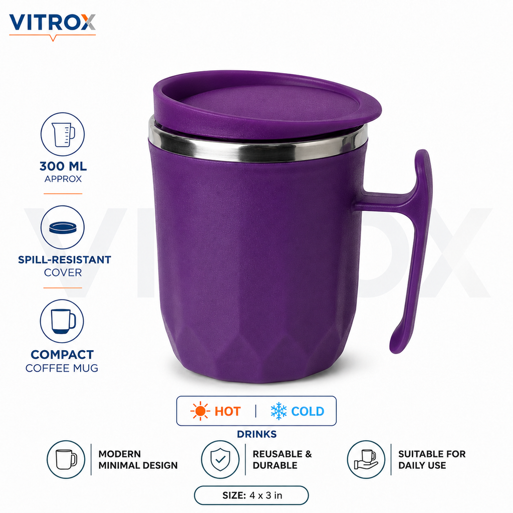 Hot & Cold Insulated Coffee Mug - 300ml