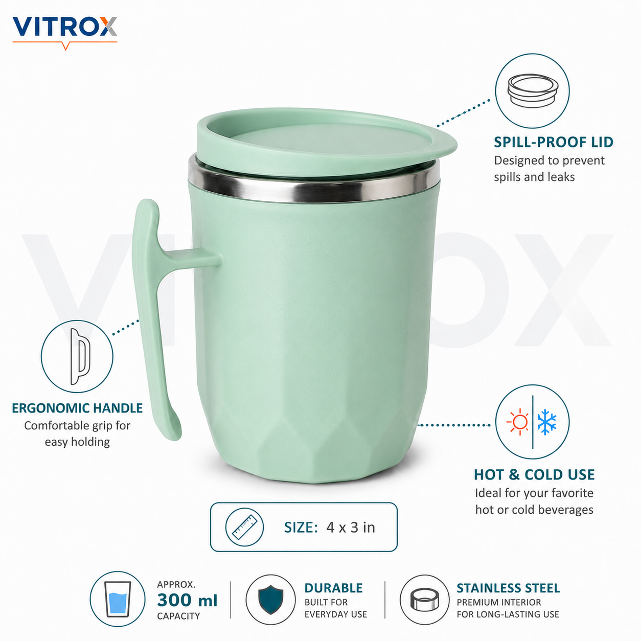 Hot & Cold Insulated Coffee Mug