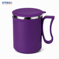 Stainless Steel Inner Coffee Mug with Lid and Handle