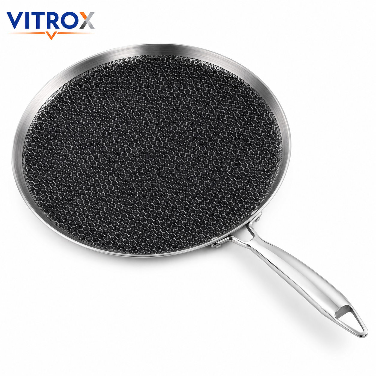 Tri-Ply Honeycomb Dosa Tawa 290 mm | Stainless Steel