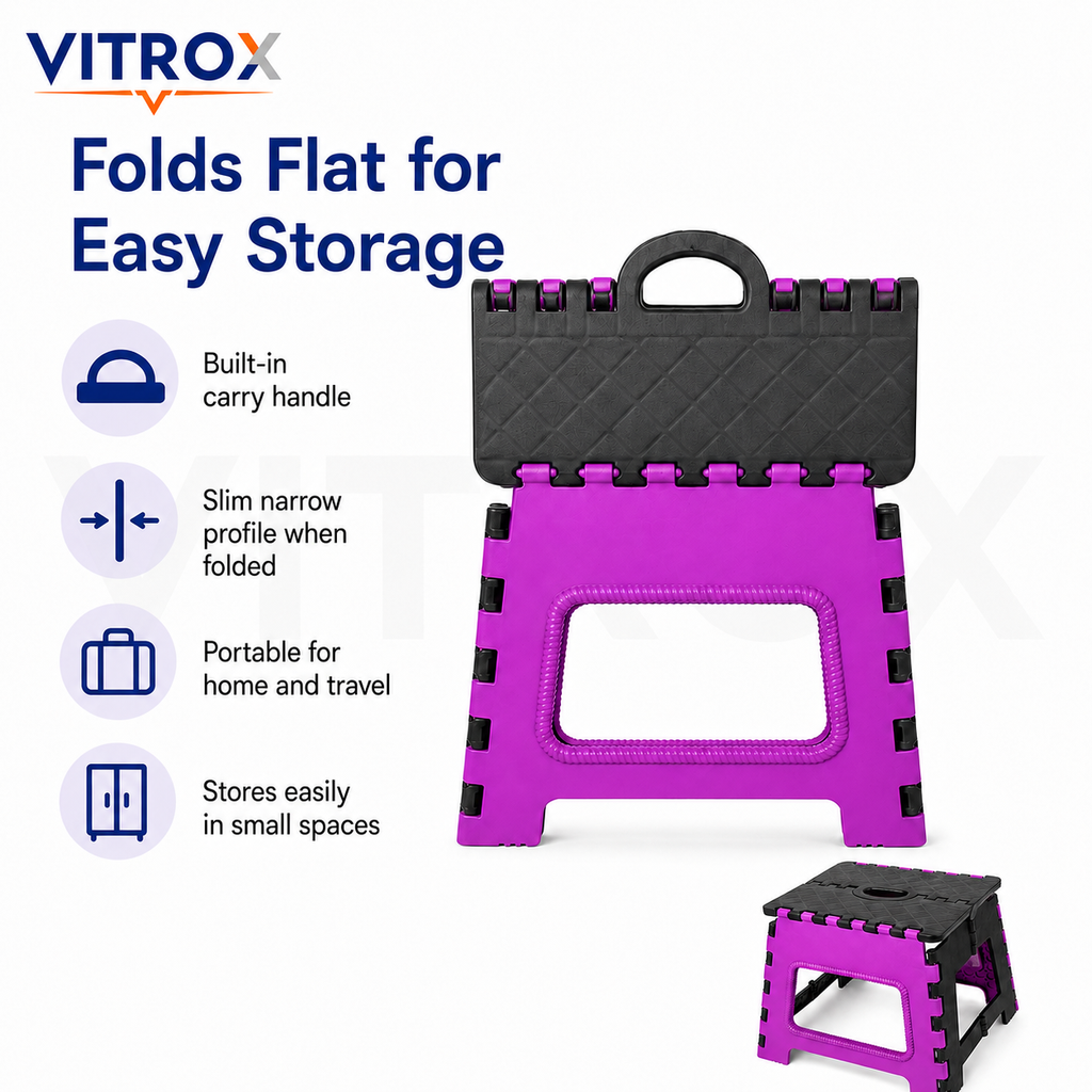 Foldable Utility Step Stool with Handle