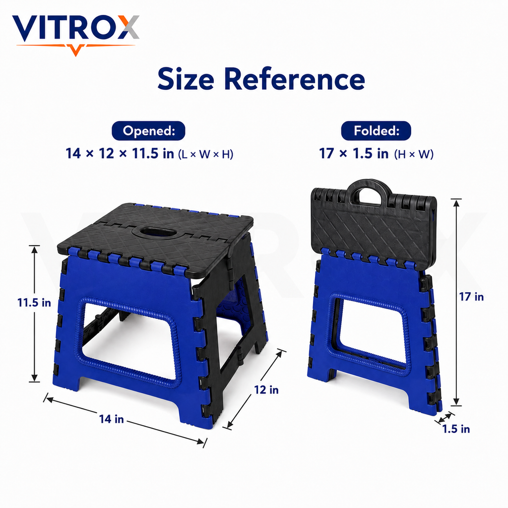 Foldable Utility Step Stool with Carry Handle