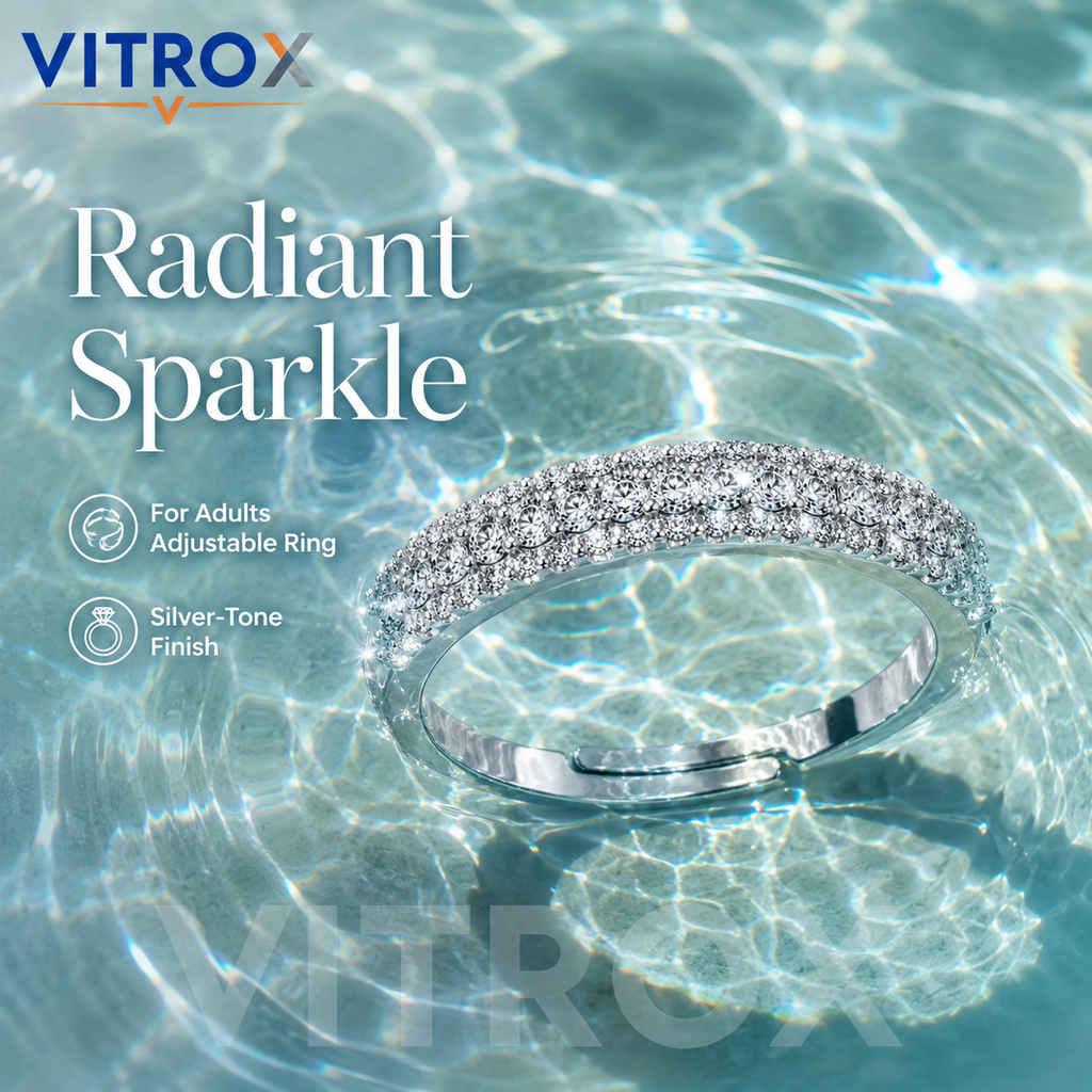 Silver-Tone Adjustable Ring for Adults&nbsp;