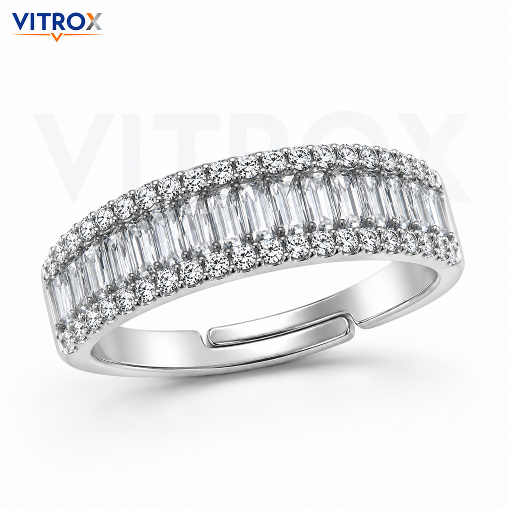 Silver-Tone Adjustable Ring for Adults