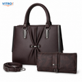 Elegant Dark Brown Ladies Sling bag and Handbag combo