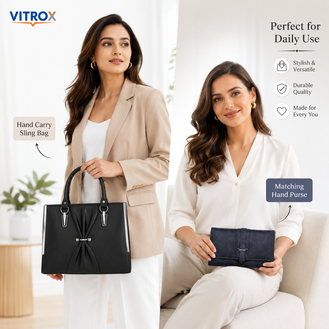 Ladies Sling Bag &amp; Hand Purse Combo