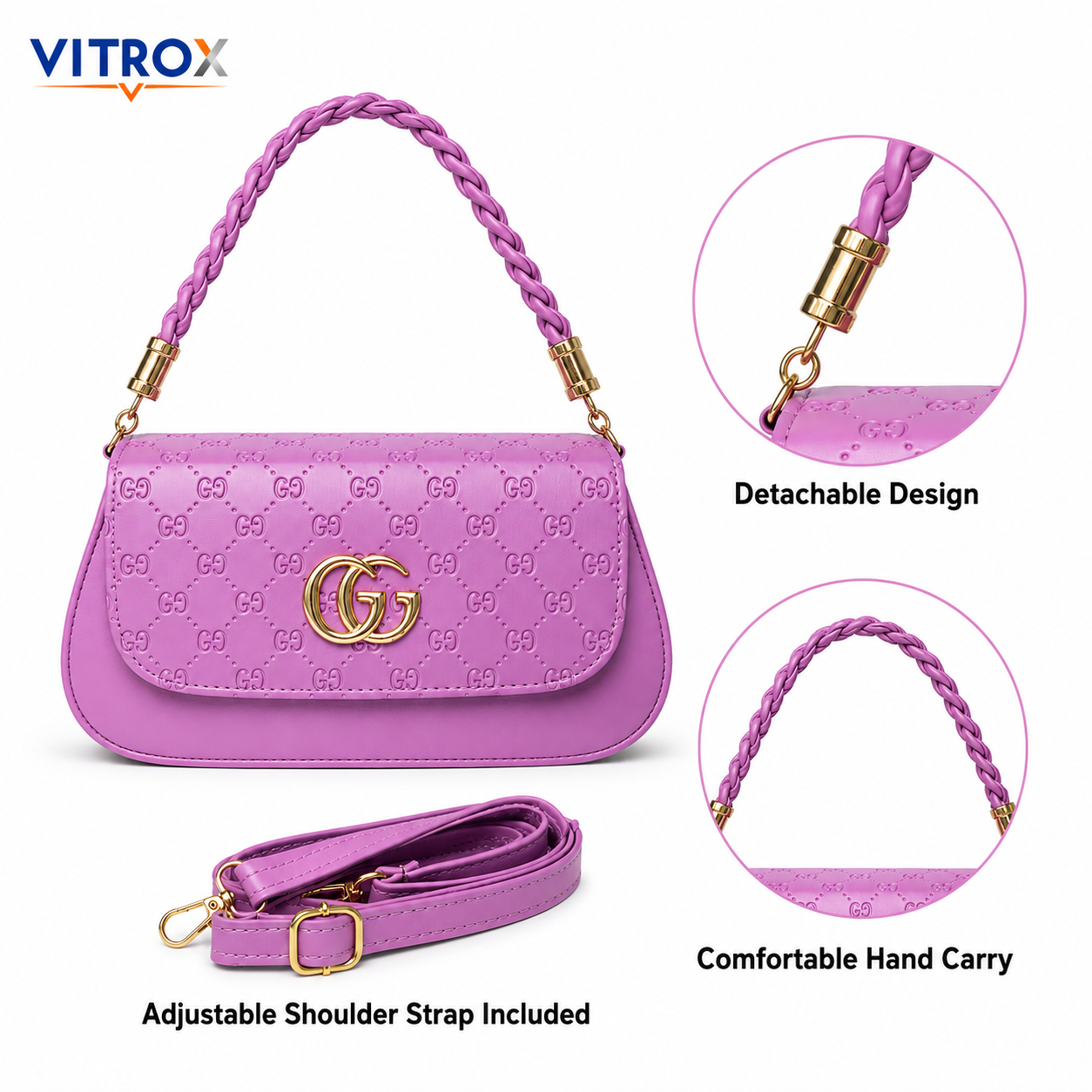 Sling Handbag with Dual Straps