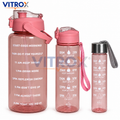 3-Piece Motivational Water Bottle Set