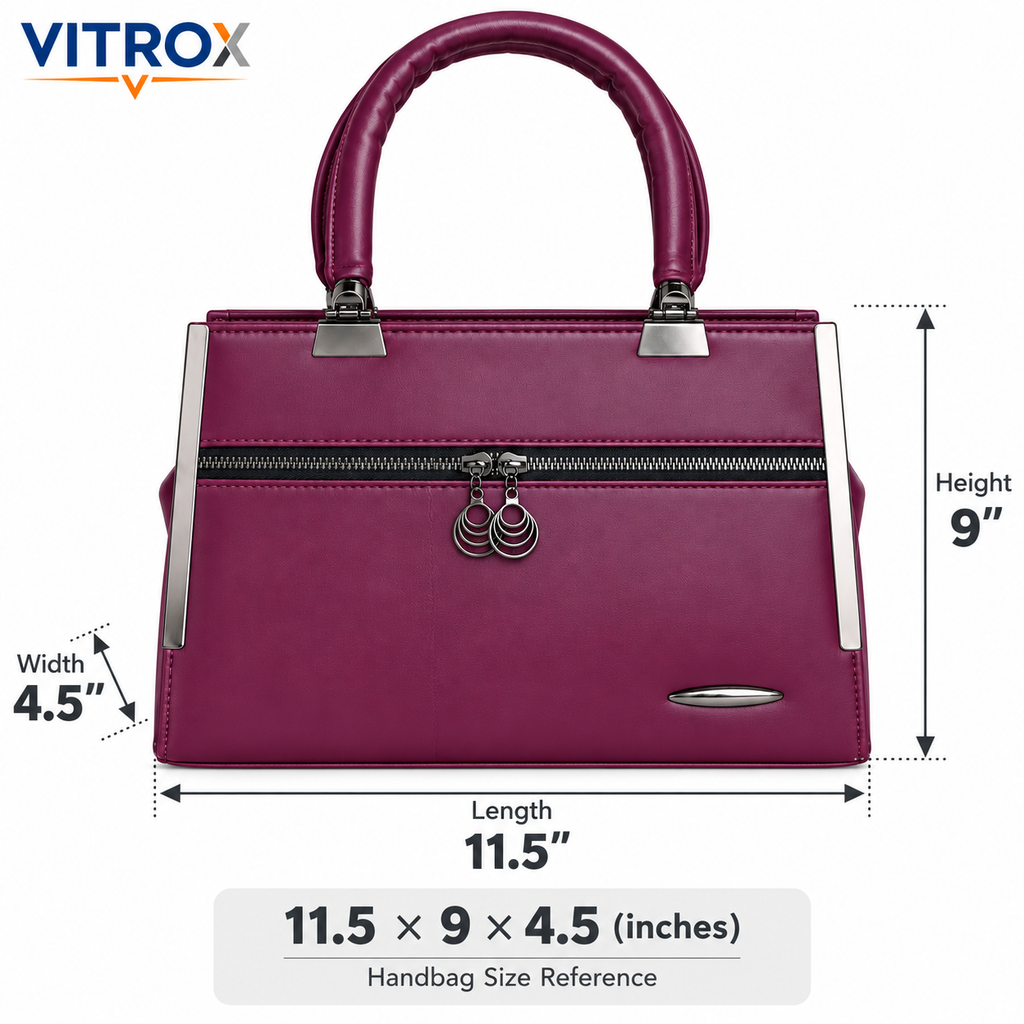 Elegant Structured Handbag for Women with Adjustable Strap