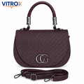 Textured Flap Handbag for Women
