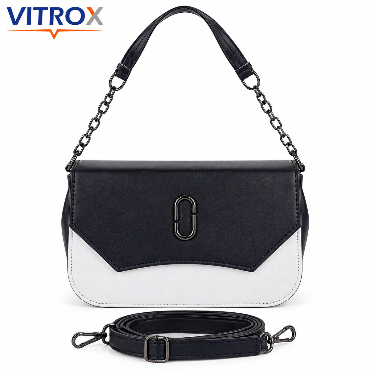 Women’s Two-Tone Shoulder Handbag