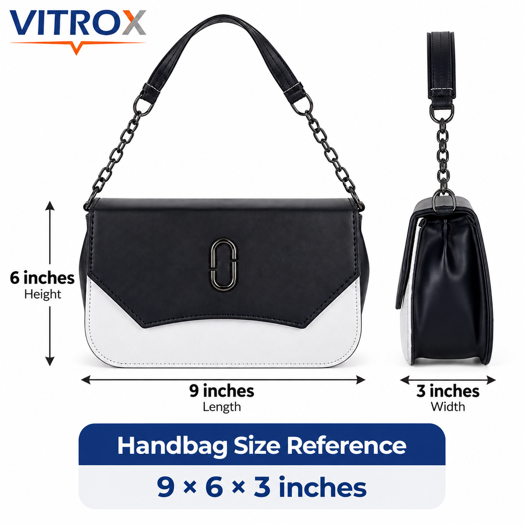 Women’s Two-Tone Shoulder Handbag