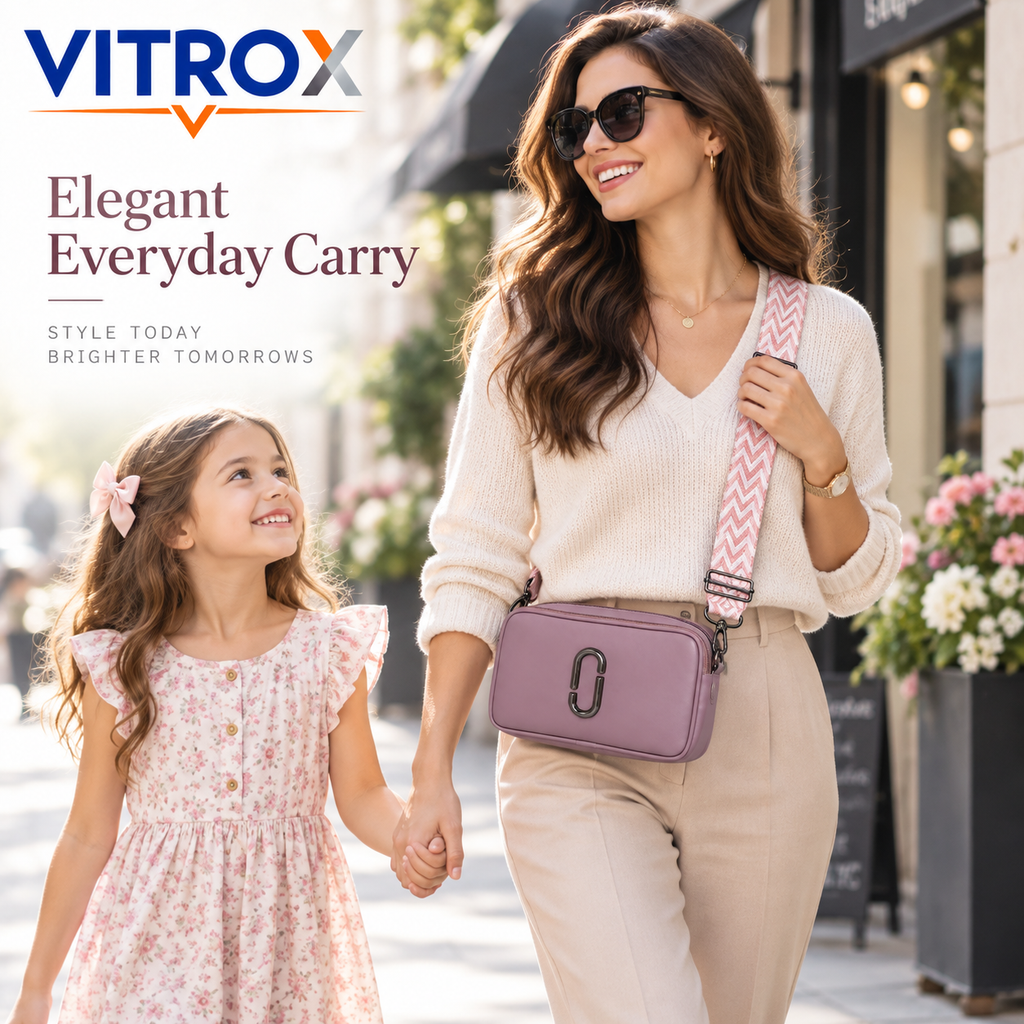 Crossbody Sling Bag with Adjustable Woven Strap