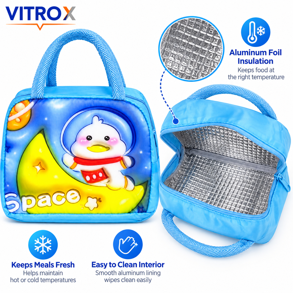 Insulated Thermal Lunch Bag for Kids & Office Use