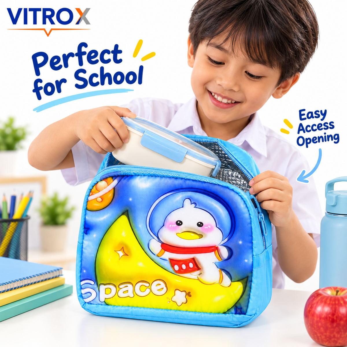 Insulated Thermal Lunch Bag for Kids & Office Use