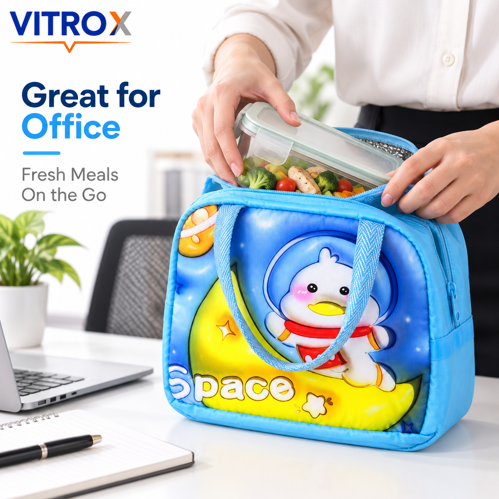 Insulated Thermal Lunch Bag for Kids & Office Use
