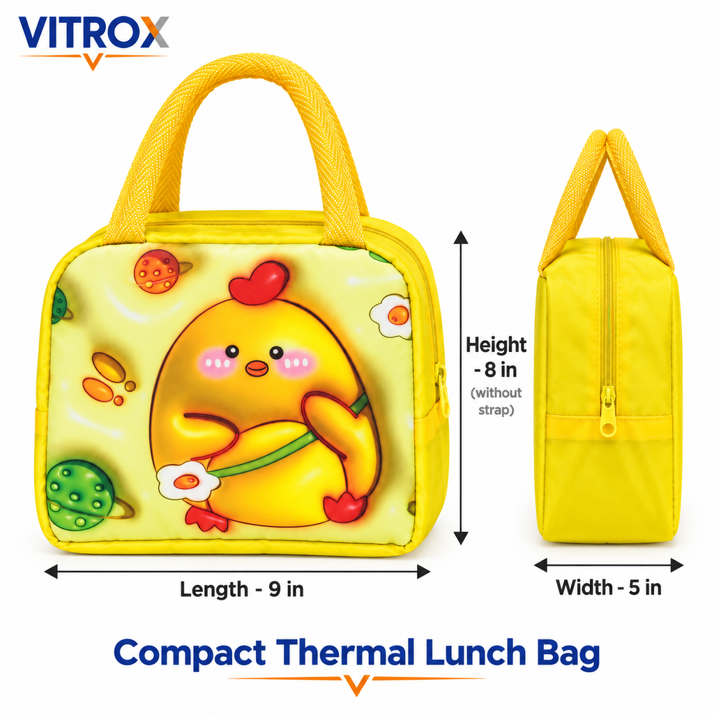 Insulated Thermal Lunch Bag for Kids & Office Use