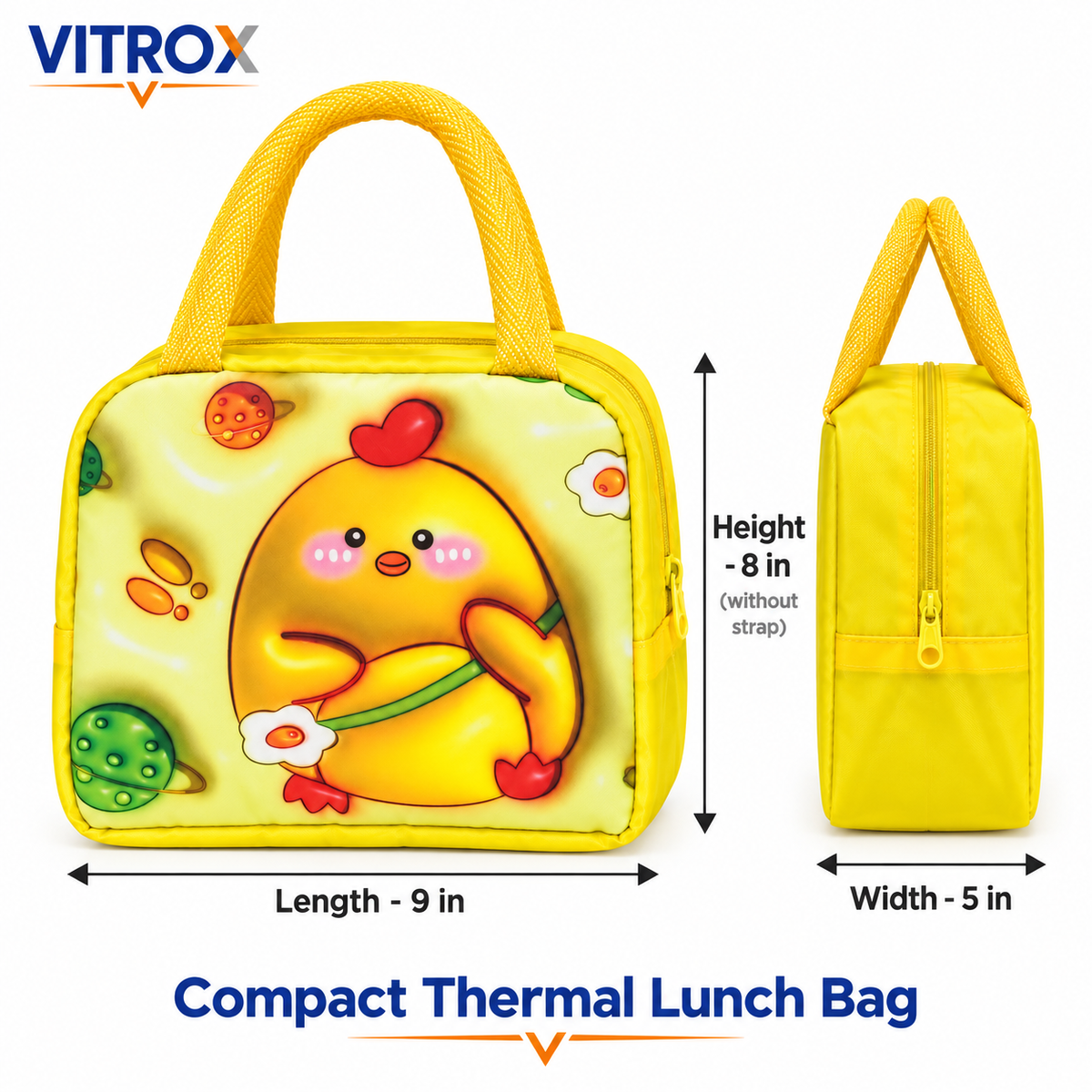 Insulated Thermal Lunch Bag for Kids & Office Use