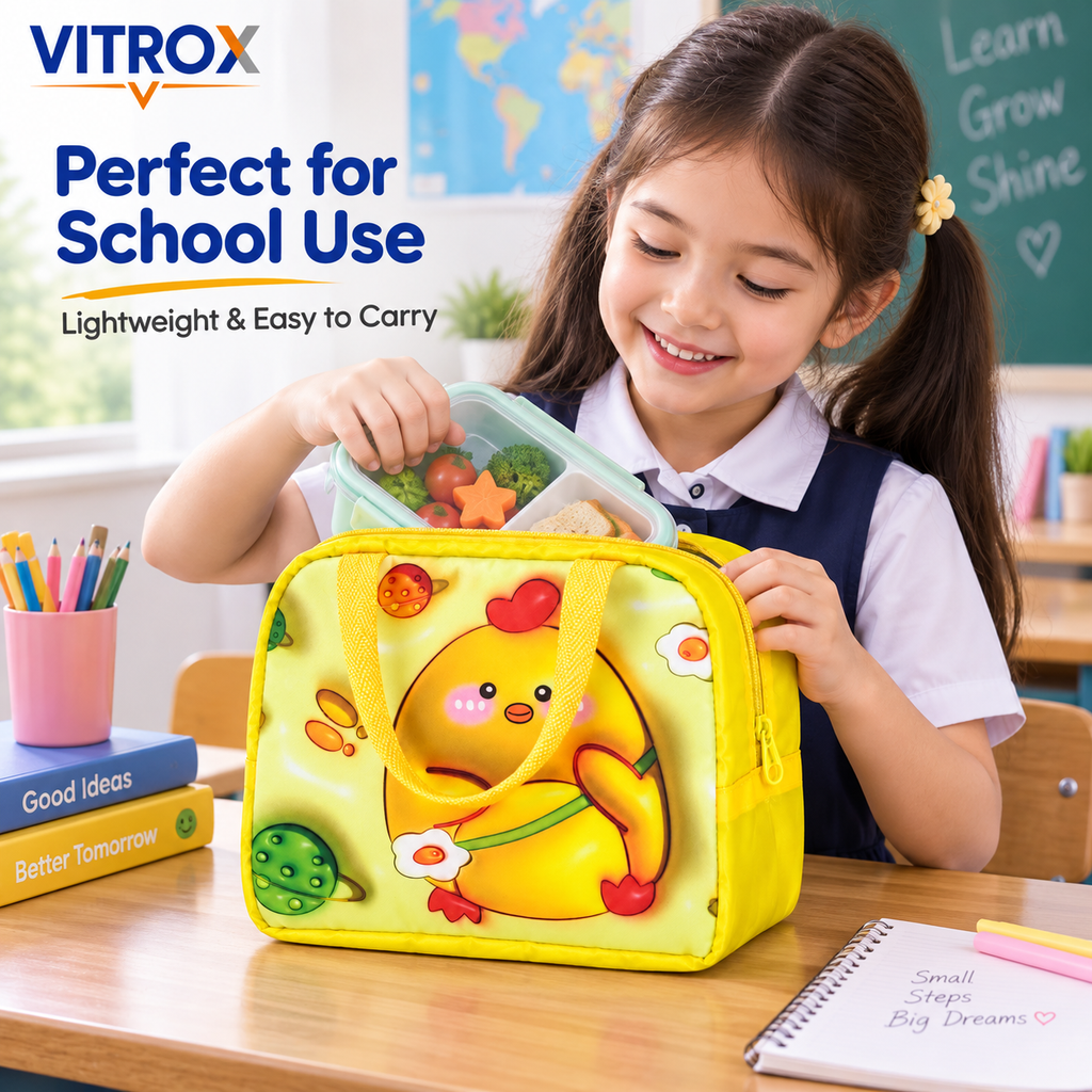 Insulated Thermal Lunch Bag for Kids & Office Use