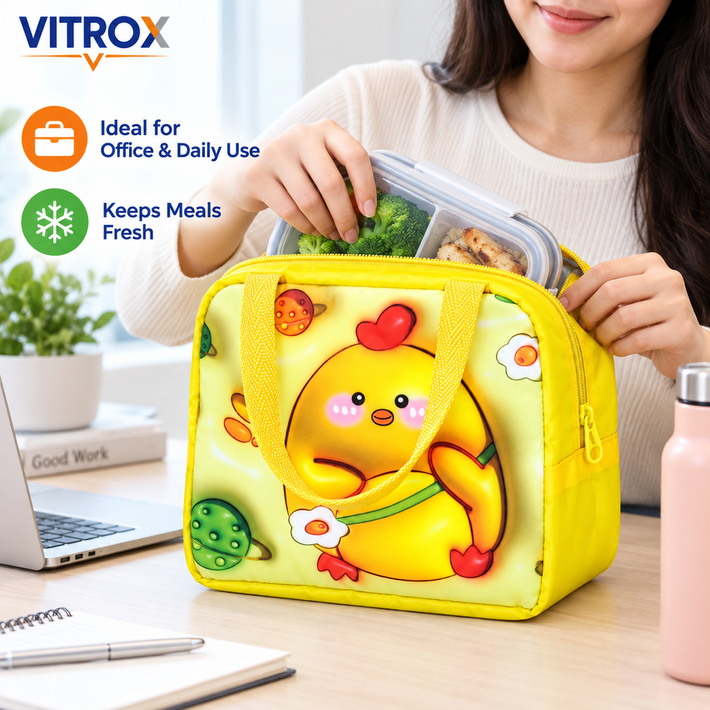 Insulated Thermal Lunch Bag for Kids & Office Use
