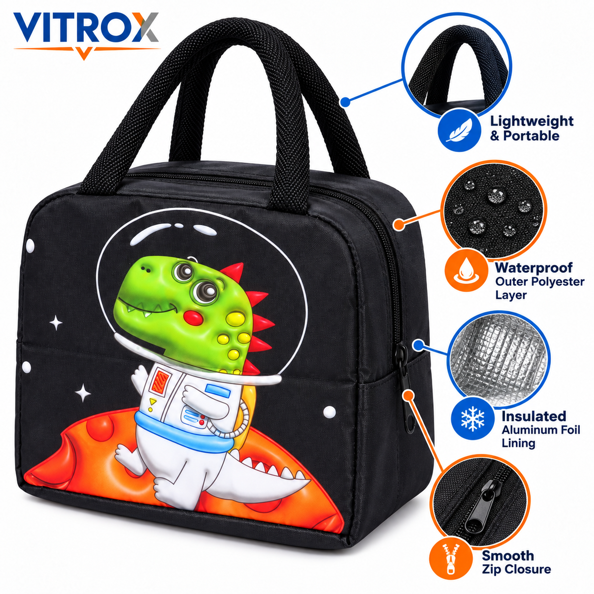 Insulated Lunch Bag for Kids & Office Use