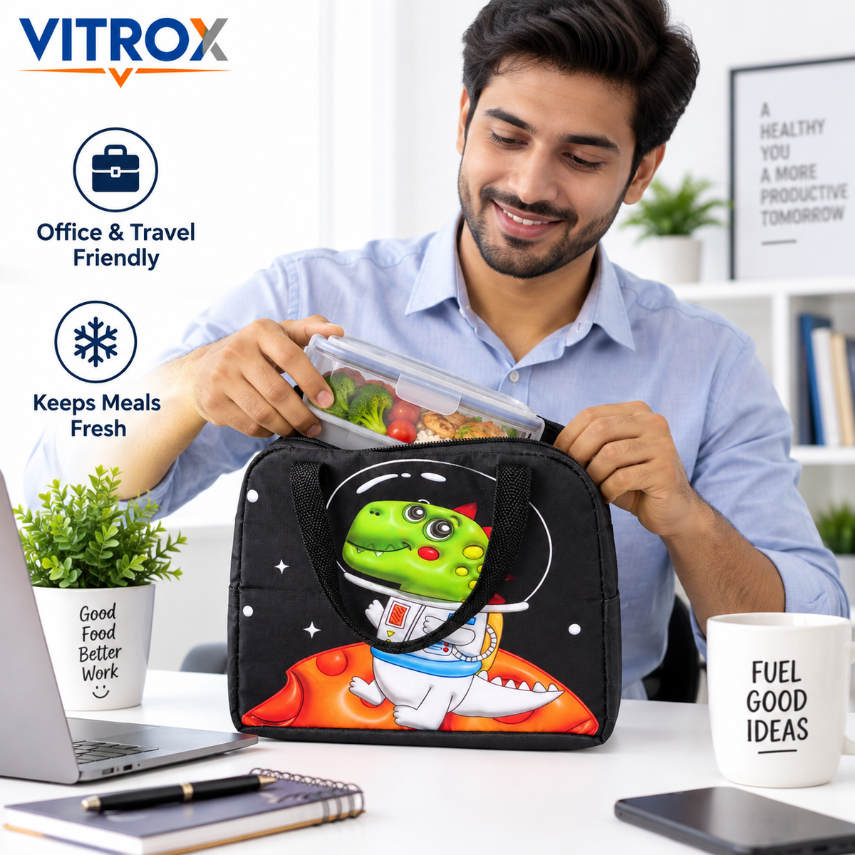 Insulated Lunch Bag for Kids & Office Use