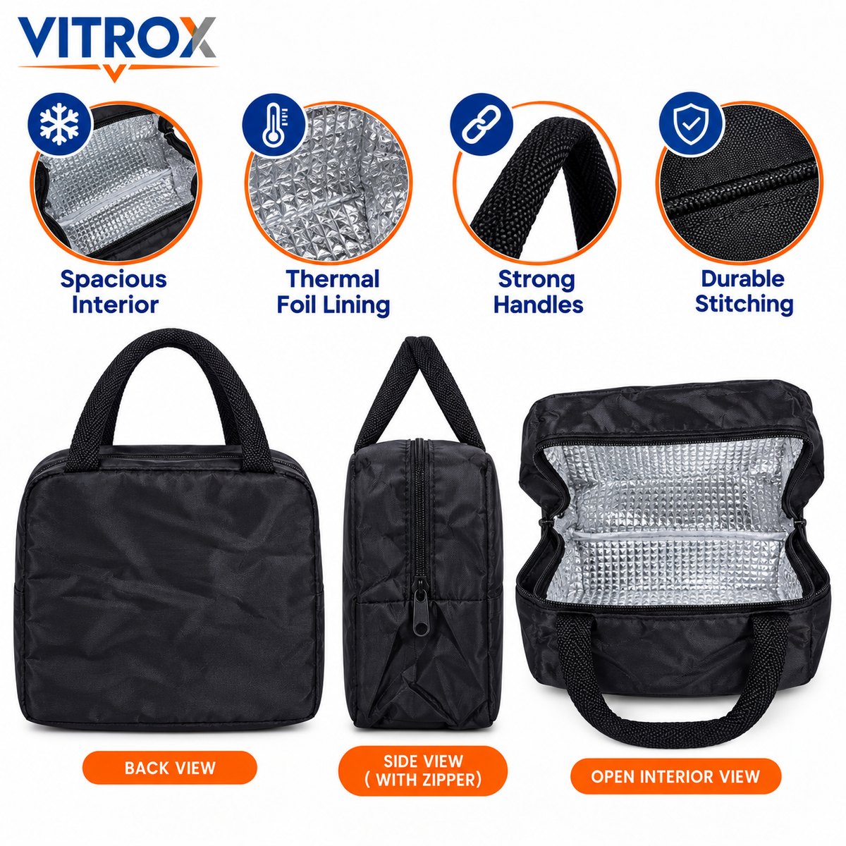Insulated Lunch Bag for Kids & Office Use